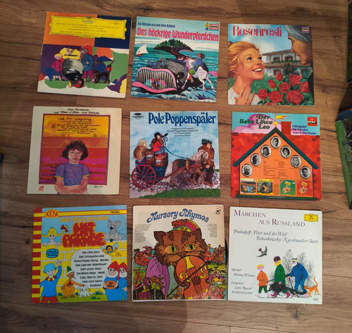 Kinder hörspiele vinyl - 9x,